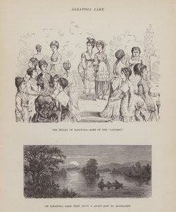 Strona z amerykańskiej trasy panów Browna, Jonesa i Robinsona (grawerunek) autorstwa Richard Doyle