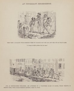Strona z amerykańskiej trasy panów Browna, Jonesa i Robinsona (grawerunek) autorstwa Richard Doyle