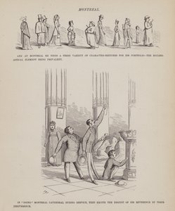 Strona z amerykańskiej trasy panów Browna, Jonesa i Robinsona (grawerunek) autorstwa Richard Doyle
