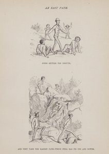 Strona z amerykańskiej trasy panów Browna, Jonesa i Robinsona (grawerunek) autorstwa Richard Doyle