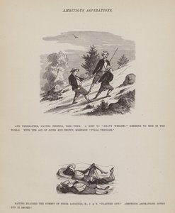 Strona z amerykańskiej trasy panów Browna, Jonesa i Robinsona (grawerunek) autorstwa Richard Doyle