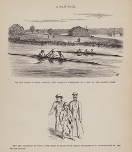 Strona z amerykańskiej trasy panów Browna, Jonesa i Robinsona (grawerunek) autorstwa Richard Doyle