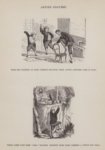 Strona z amerykańskiej trasy panów Browna, Jonesa i Robinsona (grawerunek) autorstwa Richard Doyle