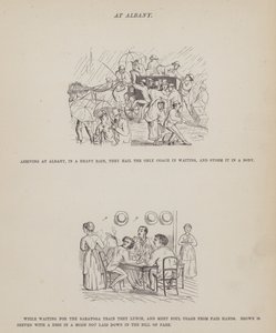 د میسرز براون، جونز او رابینسن (نقشې) پولی امریکایی سفر څخه پاڼه autorstwa Richard Doyle