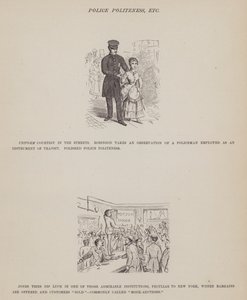 Strona z amerykańskiej trasy panów Browna, Jonesa i Robinsona (grawerunek) autorstwa Richard Doyle