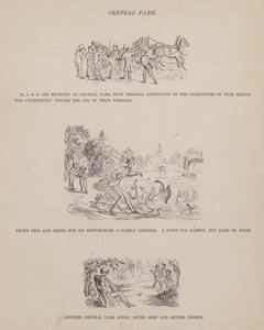 Strona z amerykańskiej trasy panów Browna, Jonesa i Robinsona (grawerunek) autorstwa Richard Doyle