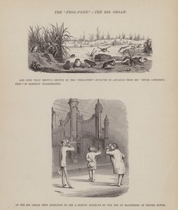 Strona z amerykańskiej trasy panów Browna, Jonesa i Robinsona (grawerunek) autorstwa Richard Doyle
