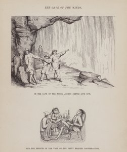 Strona z amerykańskiej trasy panów Browna, Jonesa i Robinsona (grawerunek) autorstwa Richard Doyle