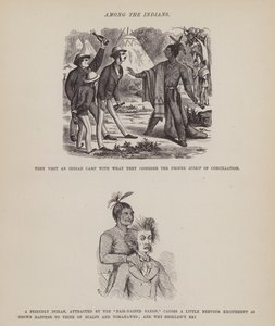 Strona z amerykańskiej trasy panów Browna, Jonesa i Robinsona (grawerunek) autorstwa Richard Doyle