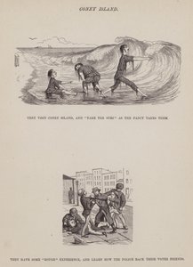 Strona z amerykańskiej trasy panów Browna, Jonesa i Robinsona (grawerunek) autorstwa Richard Doyle