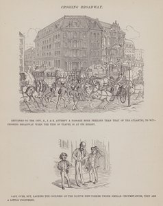 Strona z amerykańskiej trasy panów Browna, Jonesa i Robinsona (grawerunek) autorstwa Richard Doyle