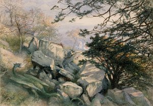 Smok z Wantley autorstwa Richard Doyle