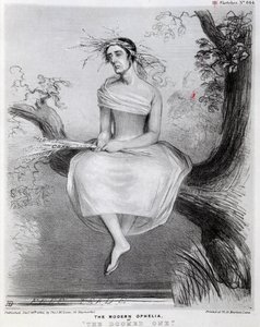 Współczesna Ofelia, czyli skazana na zagładę, 1845 autorstwa Richard Doyle