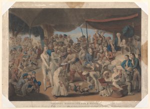 Mecz kogutów pułkownika Mordaunta w Lucknow autorstwa Richard Earlom