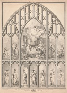 Zachodnie okno kaplicy, New College Oxford: autorstwa Richard Earlom
