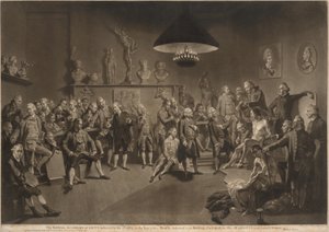 Królewska Akademia Sztuk autorstwa Richard Earlom, after Johann Zoffany