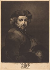 Rembrandt, Autoportret autorstwa Richard Earlom after Rembrandt van Rijn