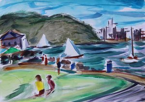 Zatoka, Tiburon, 2020 autorstwa Richard Fox