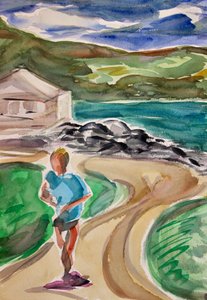 Jogger, Tiburon, 2017 autorstwa Richard Fox