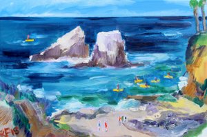 Foka Rock, Laguna, 2018 autorstwa Richard Fox