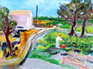 Pielęgnowanie winnicy, 2017 autorstwa Richard Fox