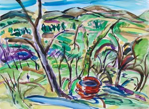Czerwona Studnia, 2021 (wa/c na papierze) autorstwa Richard Fox