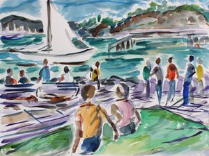 Promenada Tiburona, 2017 autorstwa Richard Fox