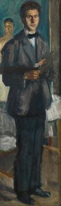 Autoportret z paletą, 1906-1907. autorstwa Richard Gerstl