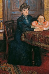 Kobieta z dzieckiem Mathilde Schönberg z córką Gertrud, 1906.
