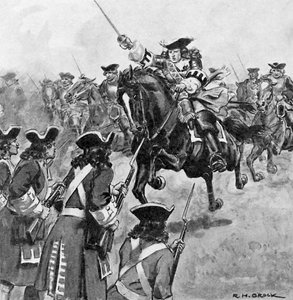 John Churchill, książę Marlborough (litografia) autorstwa Richard Henry (after) Brock