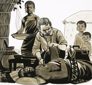 Człowiek z misją: Muzyczny doktor (Albert Schweitzer) (ilustracja)