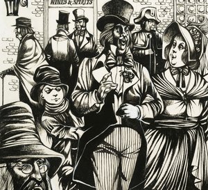 Dzieci takie jak dickensowski Oliver Twist nauczyły się kraść kieszenie autorstwa Richard Hook