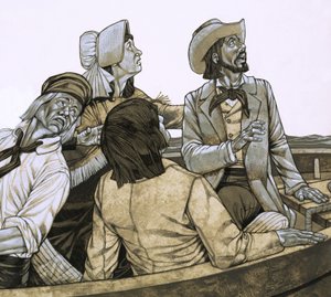 Folk Stories of America: Wąż morski z Gloucester. autorstwa Richard Hook