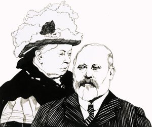 Królowa Wiktoria i książę Walii, który wkrótce zostanie królem Edwardem VII autorstwa Richard Hook