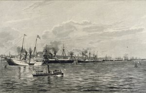 Przegląd Marynarki Wojennej w Kilonii 3 września 1890 r. autorstwa Richard Huenten