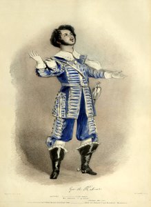I Puritani z Giovannim Rubini jako Arturo (stworzył rolę) od pierwszego spektaklu w Paryżu, Théâtre-Italien autorstwa Richard James Lane