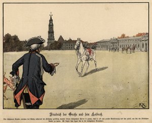 Fryderyk Wielki Pruski i jego ulubiony koń