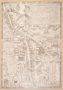 Mapa Cambridge, z Caius 