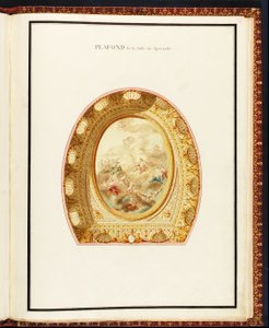 Sufit widowni, ze Zbioru planów Petit Trianon Richarda Mique (1728-94)