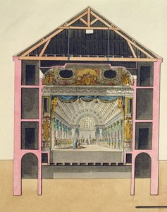 Plan sali teatralnej w Petit Trianon, 1786 r.