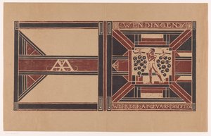 Projekt okładki dla: Wendingen, 1921 Praca członków delegatów (tytuł na przedmiocie)