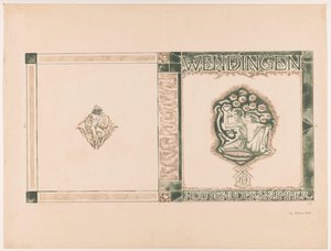 Projekt okładki dla: Wendingen, wydanie Woodcarvers, 1919