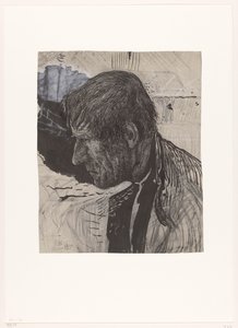 Głowa mężczyzny z boku autorstwa Richard Nicolaüs Roland Holst