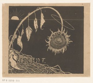 Projekt okładki dla: Richard Roland Holst, Wystawa spuścizny Vincenta Van Gogha, 1892