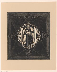 Projekt okładki dla: Wendingen, 1918 autorstwa Richard Nicolaüs Roland Holst