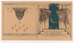 Projekt okładki dla: Twists, Mask Number, 1920 autorstwa Richard Nicolaüs Roland Holst