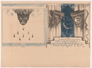 Projekt okładki dla: Twists, Mask Number, 1920 autorstwa Richard Nicolaüs Roland Holst