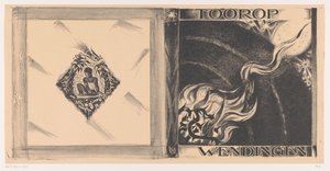 Projekt okładki dla: Wendingen, wydanie Toorop, 1928 autorstwa Richard Nicolaüs Roland Holst