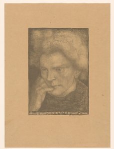 Portret nieznanej kobiety Dedie A RR (tytuł na obiekcie) autorstwa Richard Nicolaüs Roland Holst