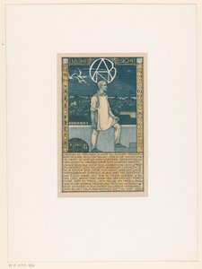 Druk z okazji dziesiątej rocznicy Generalnego Holenderskiego Związku Robotników Diamentów w 1904 r. autorstwa Richard Nicolaüs Roland Holst